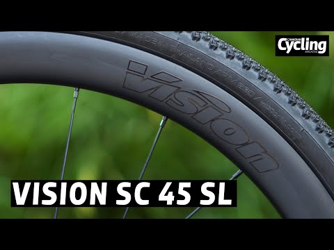 Spinning up the Vision SC 45 SL wheels on gravel