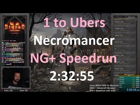 1 to Ubers Necro! NG+ Speedrun! - Diablo 2 Resurrected