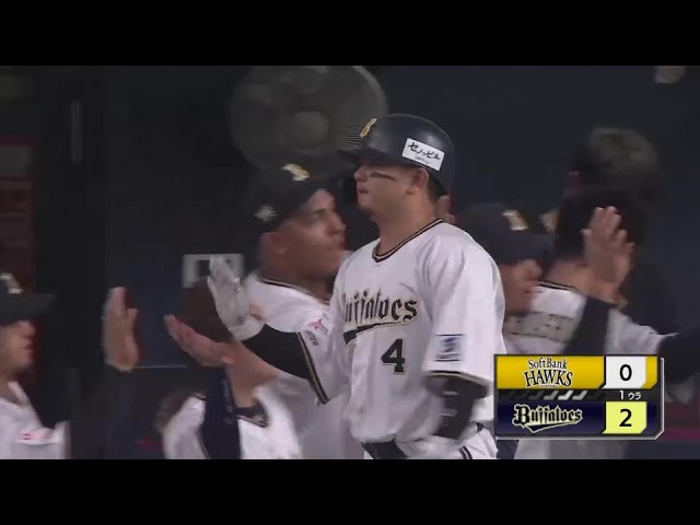 【1回裏】完璧に捉えた!! バファローズ・森友哉 5試合ぶりの一発となる3号2ランで先制!!  2024年6月27日 オリックス・バファローズ 対 福岡ソフトバンクホークス