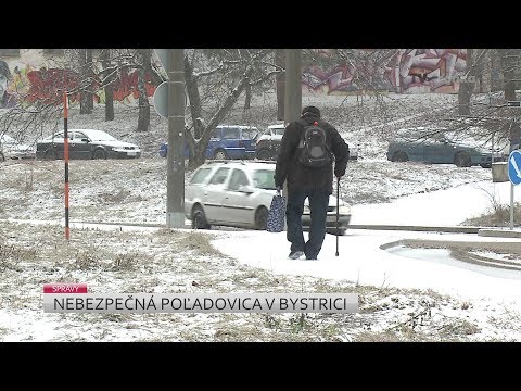 Nebezpečná poľadovica v B. Bystrici