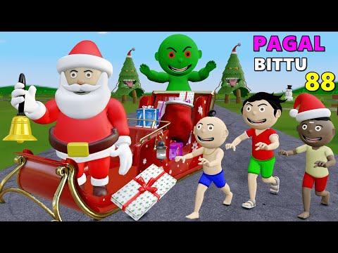 Pagal Bittu Sittu 88 | Christmas Cartoon | Bittu Sittu Toons | Pagal Beta | Cartoon Comedy.