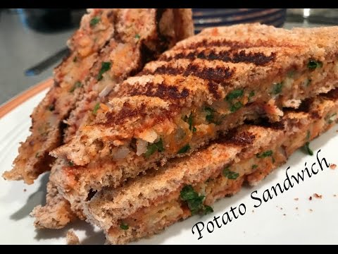 Masala Grilled Sandwich | Potato sandwich Recipe | AlooMasala Toast | Veg Sandwich Indian Style Video