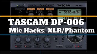 Video thumbnail for Tascam DP-006 Mic Hacks XLR and Phantom Power by Studio on a Stick