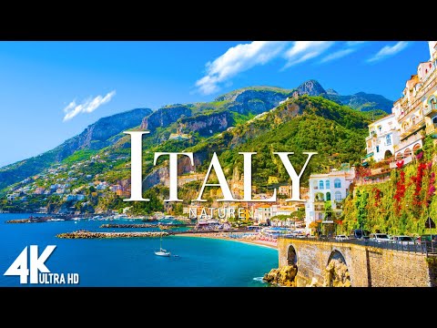 FLYING OVER ITALY 4K UHD - Relaxing Music Along With Beautiful Nature Videos - 4K UHD TV