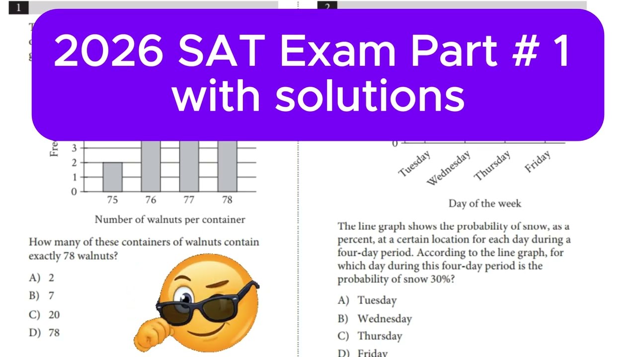 SAT Math Practice Test 2026 | Solve Real SAT Questions Step by Step | Full SAT Preparation