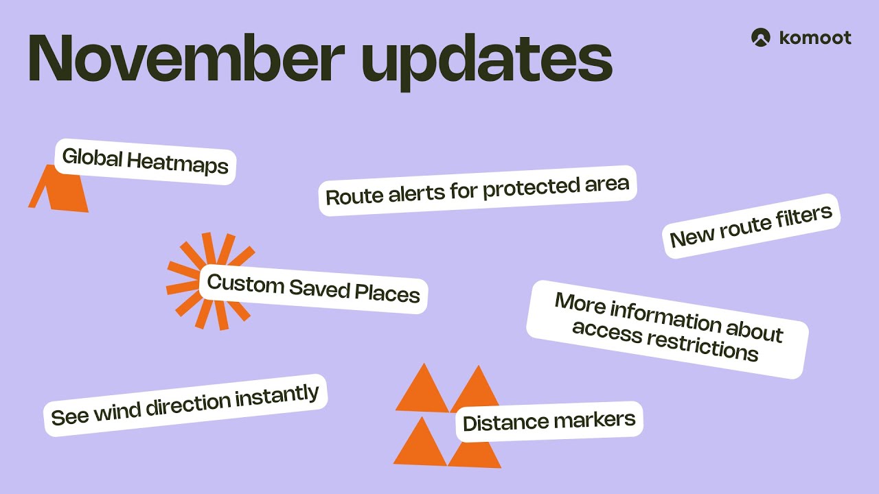 Product Updates in November 2025 | Komoot