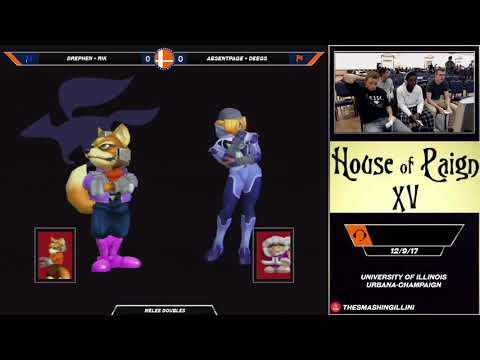 [House of Paign XV] Drephen + Rik (B) vs. AbsentPage + Deegs (R) SSBM Doubles