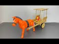 DIY Horse Cart Woodworking Projects How To Make Horse Cart From Stick Ice Cream