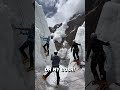 Climbers face sudden avalanche! 😳🫣  -  🎥 BVIRAL / redddlong