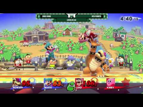 1v1 Me Bro #3: Linus/Hawk (Bowser/Mario) vs Viev/Komota (Luigi/Kirby)