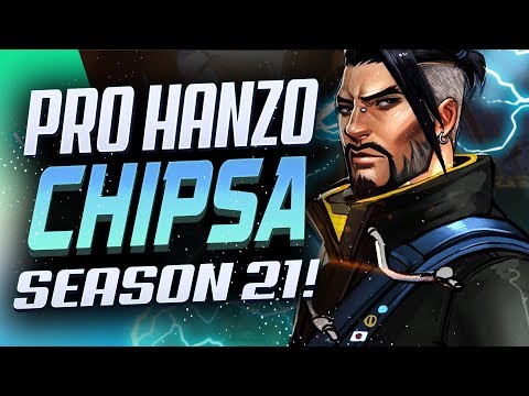 CHIPSA PRO HANZO GAMEPLAY! 39 ELIMS! [ OVERWATCH SEASON 21 TOP 500 ]