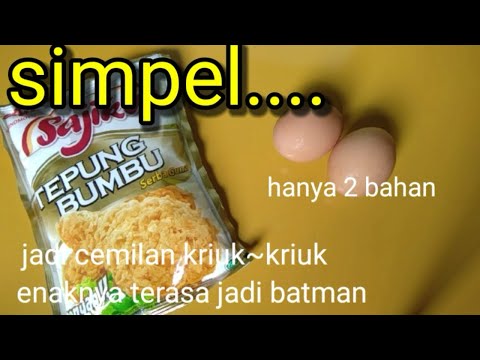 Olahan Tepung Bumbu Sajiku Jadi Cemilan Super Enak 3 Ingredients Sna