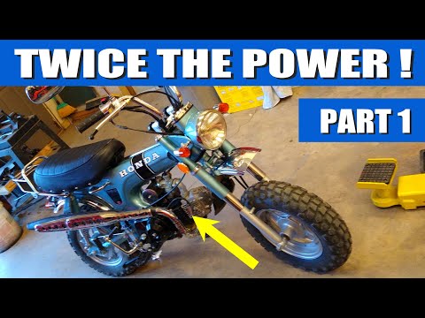 Honda Trail 70 Minibike - 125cc Engine Swap and Restoration - PART 1