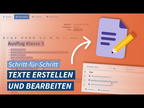 Texte einfach und schnell mit dem IServ-Modul »Texte« erstellen
