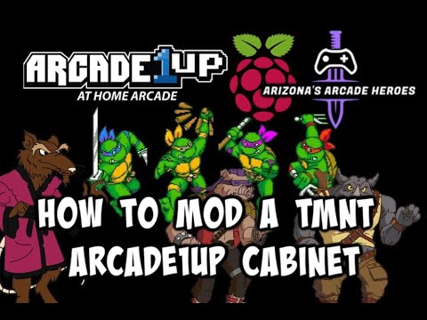 TMNT Arcade1up 4 Player Cabinet Mod Tutorial