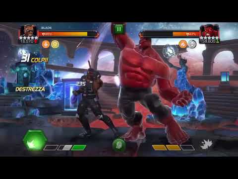 MCOC: 5 stars blade 5/65 VS lol Red Hulk