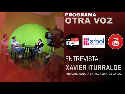 Xavier Iturralde pre candidato  a la  alcaldía  de La Paz
