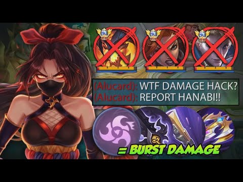 HANABI NEW META ABNORMAL BURST DAMAGE HACK FOR TANKY ENEMIES!🔥 | HANABI BEST 1 HIT BUILD 2025!!