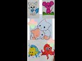 Belajar Menggambar dan mewarnai 5 hewan yang lucu untuk anak anak dan balita