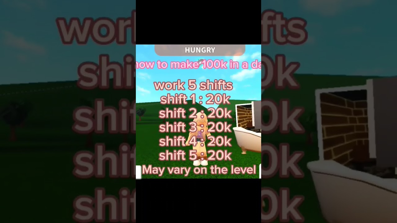 how to make 100k a day ❤#roblox #robloxshorts #bloxburg #money #workoutmotivation #bloxburgtips