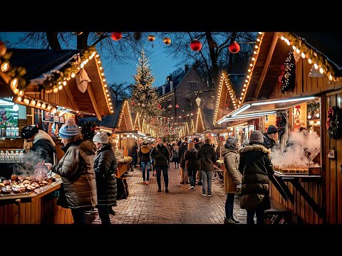 Größter niederländischer Weihnachtsmarkt 4K Stadtrundgang durch Haarlem 2025