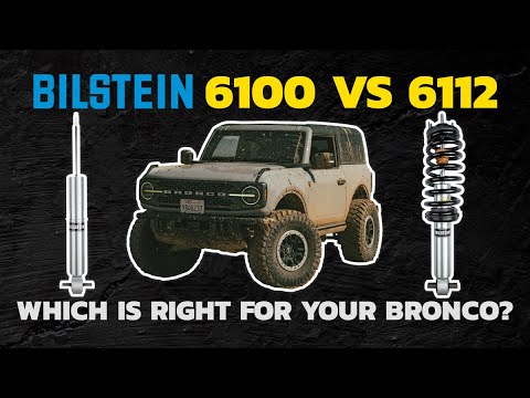 Bilstein 6100 & 6112 Adjustable Height 2.6in Shocks - Ford Bronco Heights, Trims, Details
