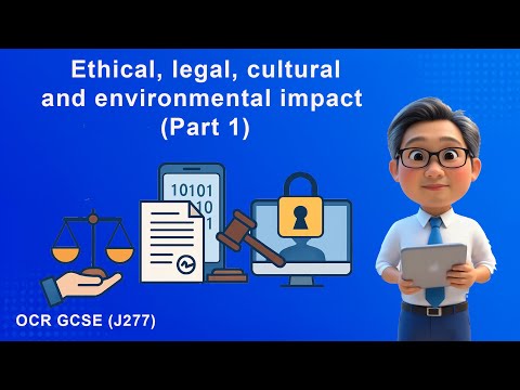 (OCR J277) 1.6.1 Ethical, legal, cultural and environmental impact (Part 1)