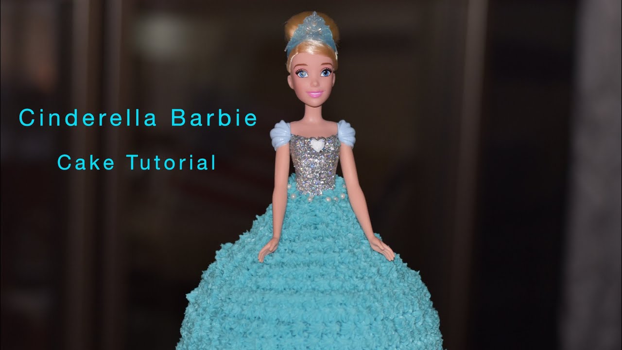 How to make a Cinderella Barbie Cake | CAKELEGIT