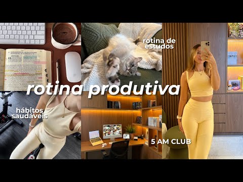 ROTINA PRODUTIVA | uma dia comigo cultivando bons hábitos! (muito estudo)