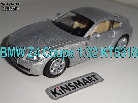 Металлическая машинка Kinsmart 1:32 «BMW Z4 Coupe» KT5318D, инерционная / Черный