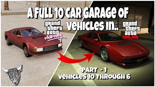 Full 10 Car Garage Of Vice City Vehicles In GTA Online Part 1 Vehicles 10 - 6