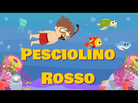 PESCIOLINO ROSSO:  I Sanremini | Canzoni per bambini e bimbi | Cartoni animati