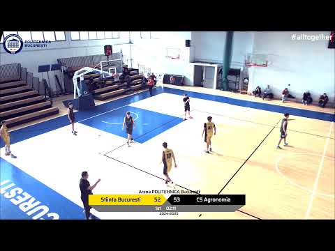 LIVE CN U18🏀CSU Știința Politehnica București - CS Agronomia București