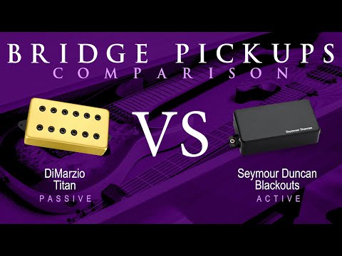 DiMarzio TITAN vs Seymour Duncan BLACKOUTS - Bridge Pickup Guitar Tone Comparison Demo