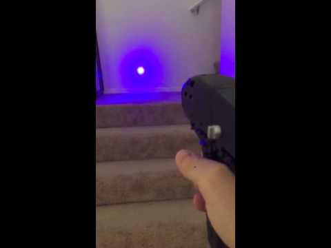 Star Trek assault phaser 2W blue laser modified 1.2