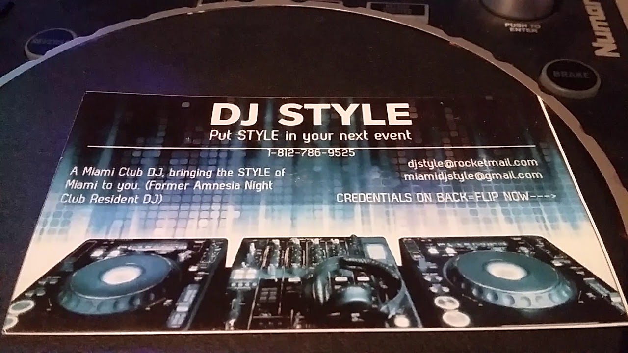 Promotional video thumbnail 1 for Dj Style