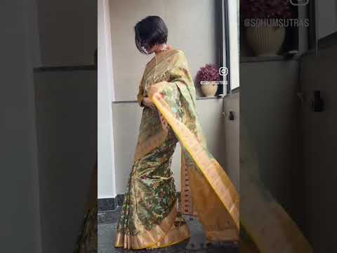 Double Tissue Kota Doria Saree with Muniya Border