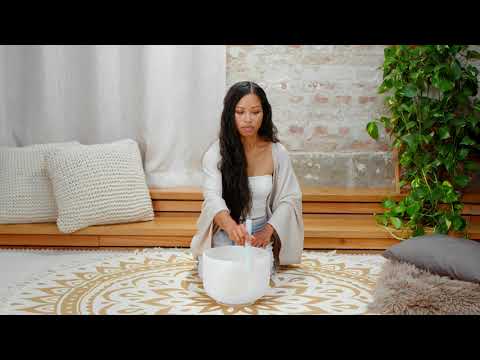 852 Hz Solfeggio 10" Crystal Singing Bowl - Returning to Spiritual Order