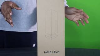Aooshine USB Bedside Table Lamp with Outlet unboxing and review!!!