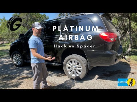 Ep 31. 2nd Gen Sequoia Platinum Airbag Lift With Bilstein 5100s and Airbag Spacer vs. Airbag Hack.