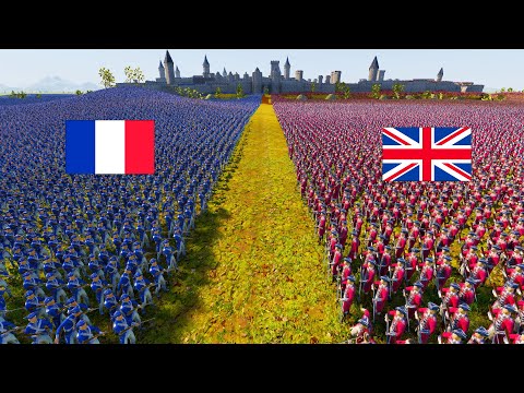 4 Million British VS 4 Million French Fight Over CASTLE - UEBS 2 Ultimate Epic Battle Simulator 2