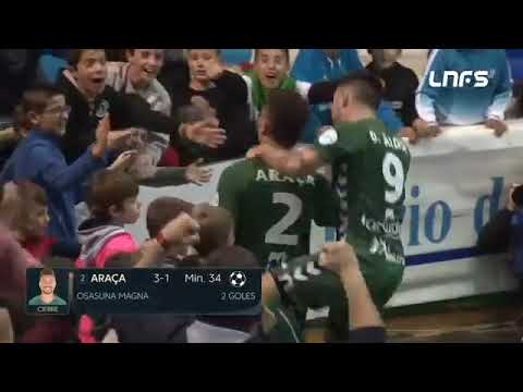 Gol Araça (3-1) Osasuna Magna - Peñíscola FS. J9, 1Div. LNFS
