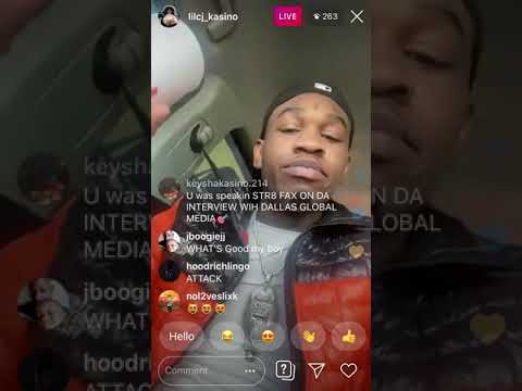 Ft worth rapper lil cj “kasino” previews new song with ggokurt on live