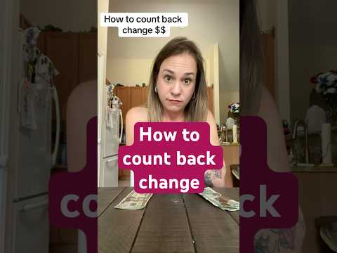 How to count back change without adding or subtracting any numbers #cashtransactions #jobinterview