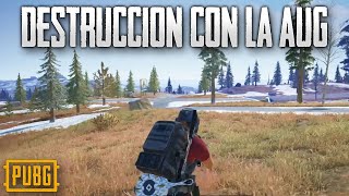 Destrucción con la AUG A3 | Vikendi | Groza | Mk14 | PUBG en XBOX ONE | BATTLEGROUNDS CROSSPLAY XB1