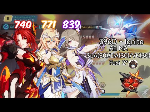 Honkai Impact 3 - [Red Lotus 396D] Rita: AK (Ignite) 740/771/839 Pts - AE MA VK(S0); DA(S0); SpA(S0)