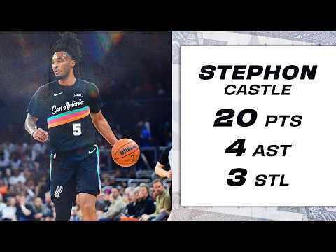Stephon Castle Does a Little Bit of Everything in Win vs. Phoenix - 20 PTS, 4 AST, 3 STL, 2 REB