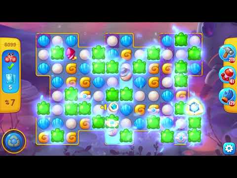 Fishdom 6099 Hard Level - 15 moves - NO BooSTERS