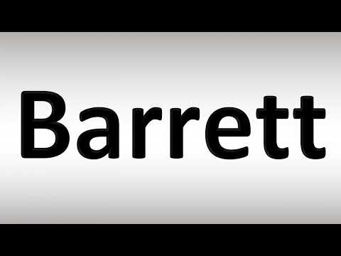 Barrett, Pronunciation Guide