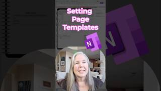 Setting A Page Template in OneNote